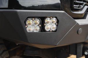 GMC Sierra 2500 Front Bumper - DV8 Offroad - Spec Series - Micro-texture black powder coat with satin black accents - `20-`23